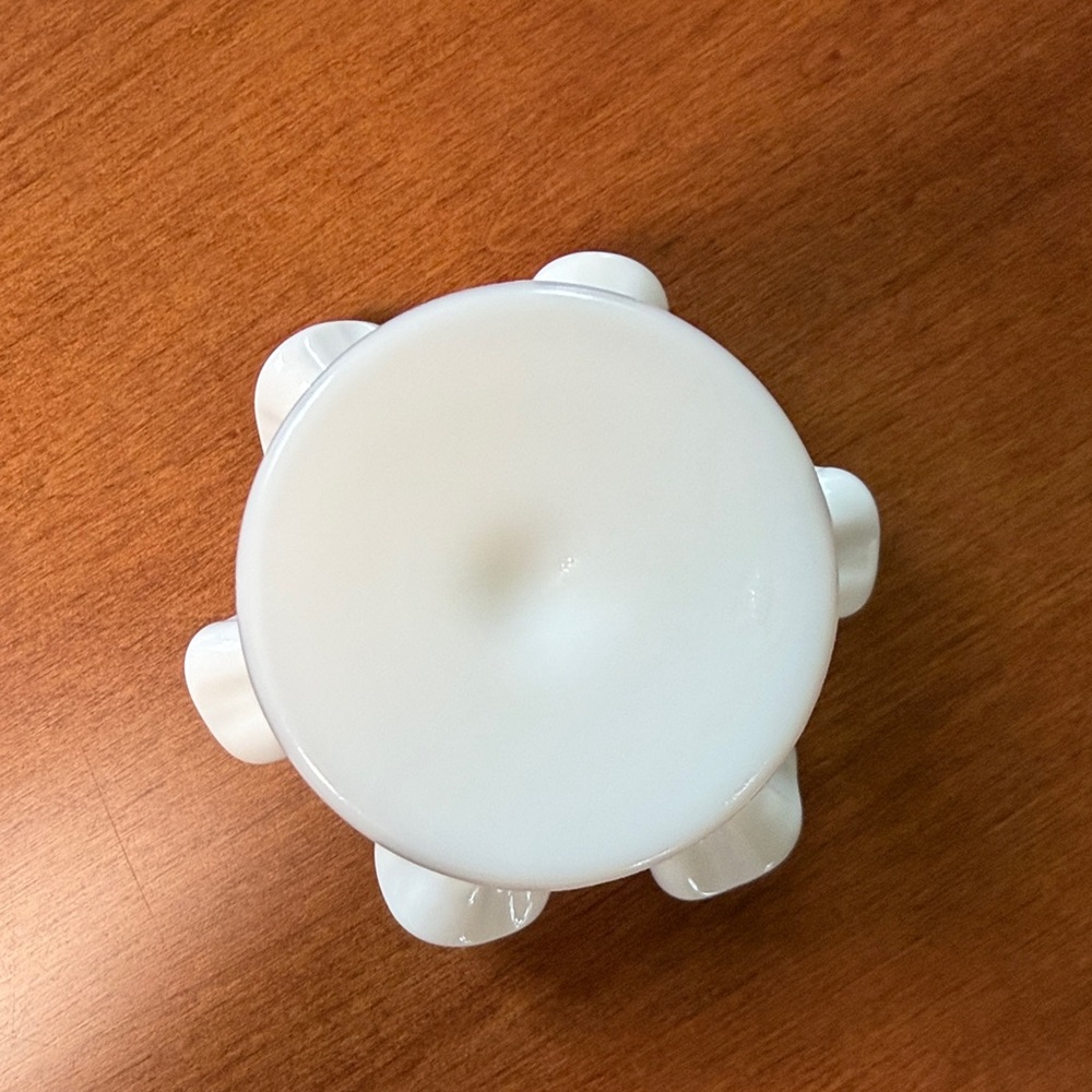 Fenton Hobnail Milk Glass Small Vase - Picture 3 of 6